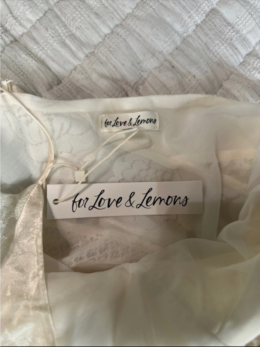 For Love And Lemons Paulina Patchwork Mini Dress - Picture 3 of 7